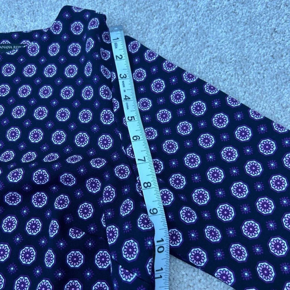 Banana Republic Factory Dress Womens Size 12 Purple Black Shift Dress Ladies - Picture 9 of 14